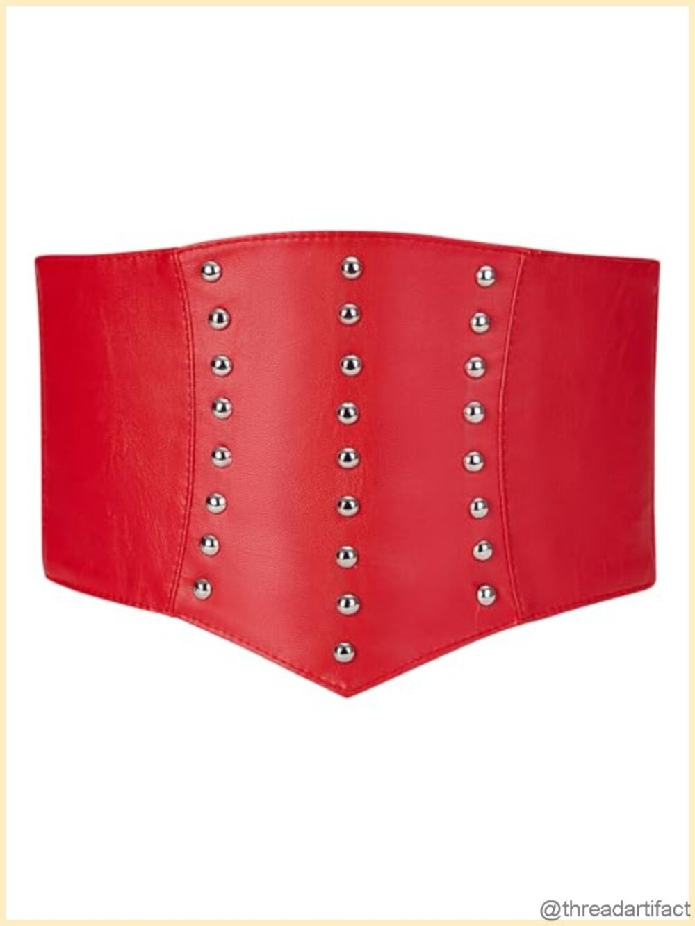 Faux Leather Elastic Corset Belt Steampunk Ren Faire Costume Accessory